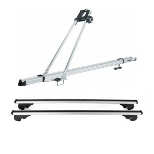 Ford Escape Bike Carrier + Roof Racks Set - Omac - CYKLO PRO ALU - Silver - 2013-2019 Ford Escape Bike Carrier + Roof Racks Set - Omac - CYKLO PRO ALU - Silver - 2013-2019